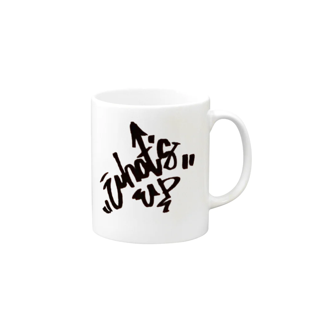 What's upのWhat's up Mug :right side of the handle