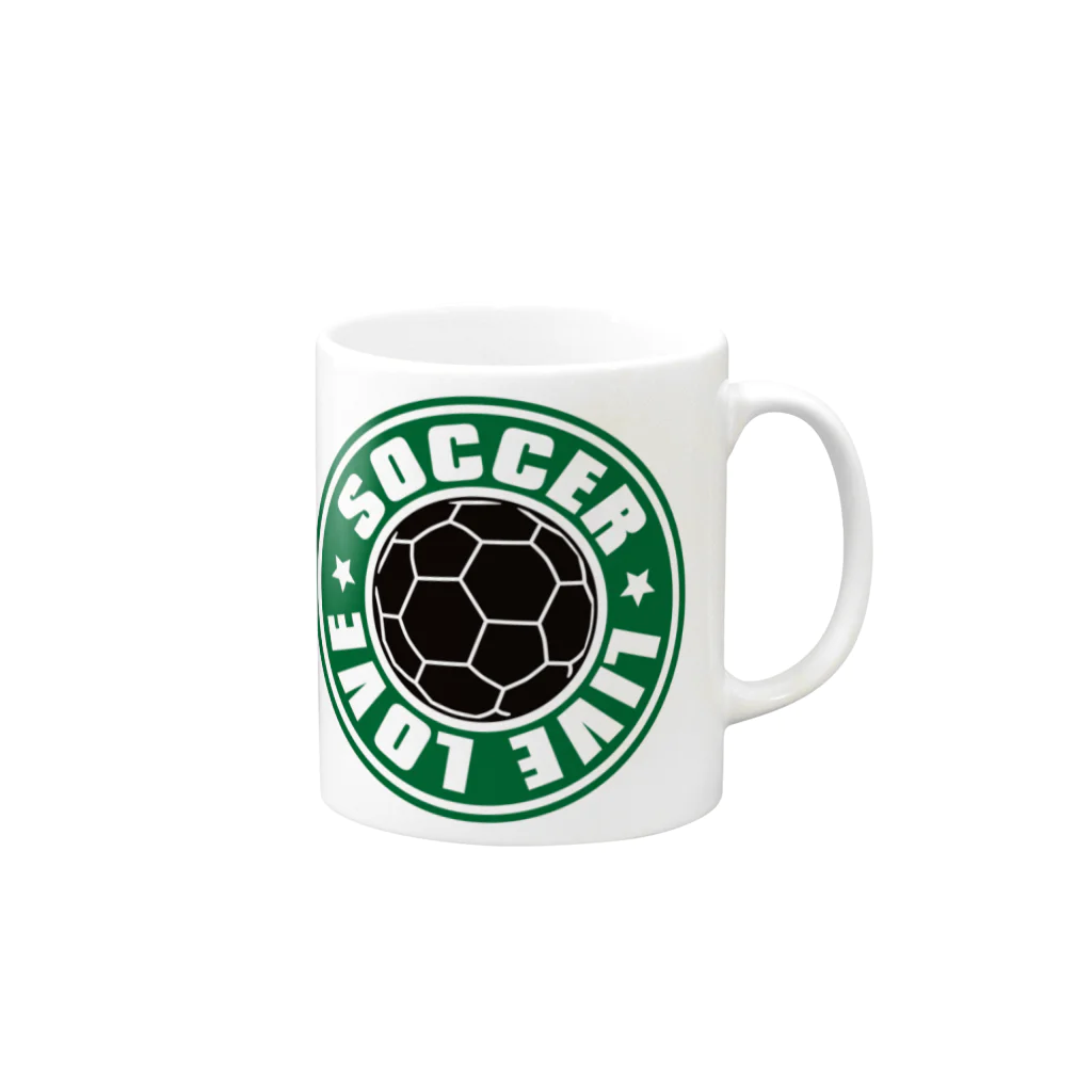 AURA_HYSTERICAのLL_SOCCER Mug :right side of the handle