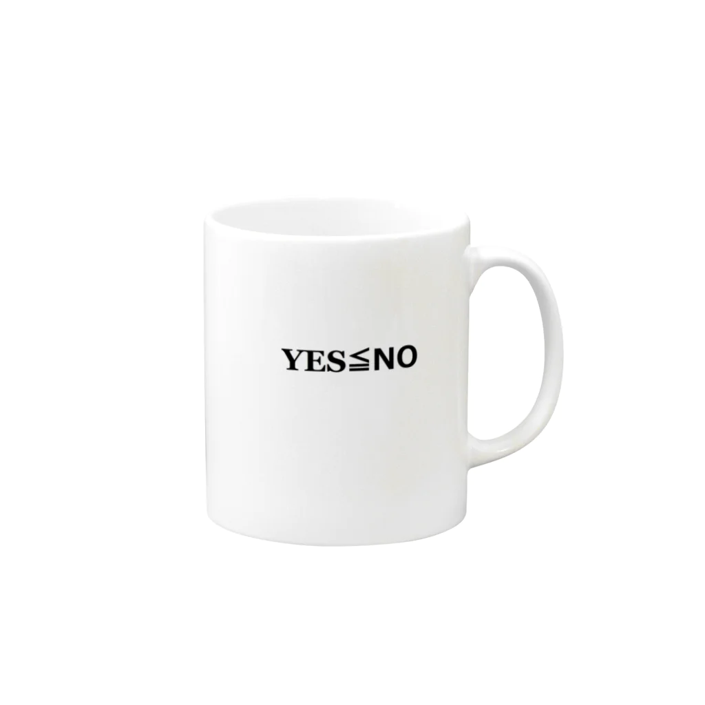CottonCandyのYES≦NO Mug :right side of the handle