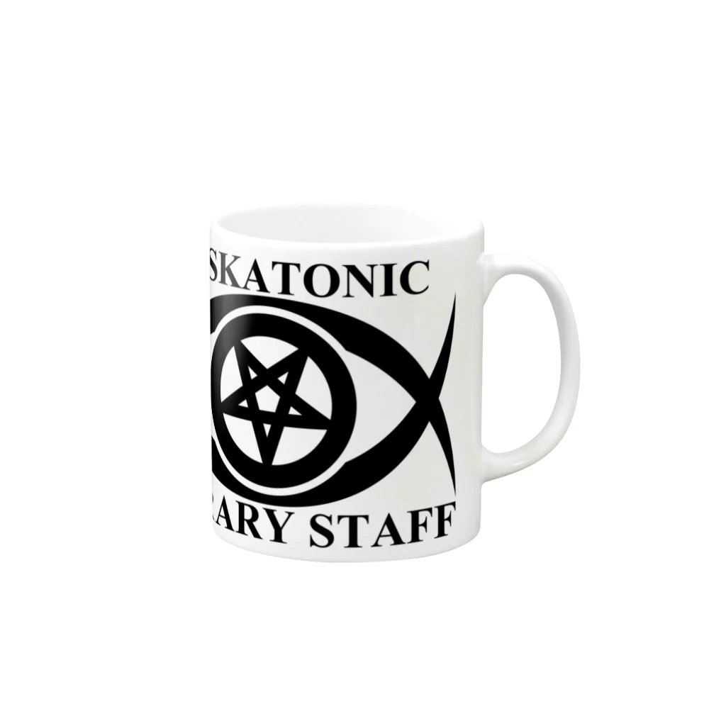 AURA_HYSTERICAのMISKATONIC LIBRARY STAFF Mug :right side of the handle