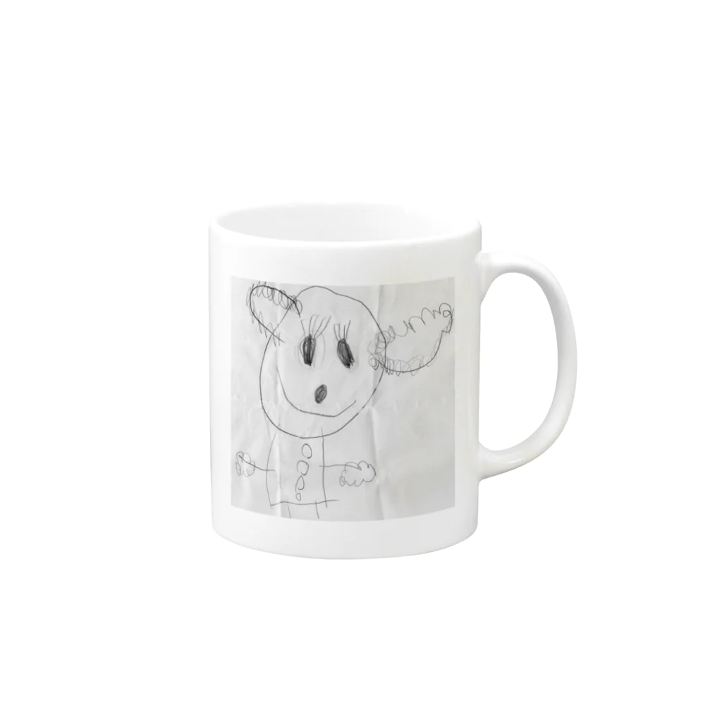 ｈ０ｚ８じゅうたんの孫36.5cmのrunocoke Mug :right side of the handle