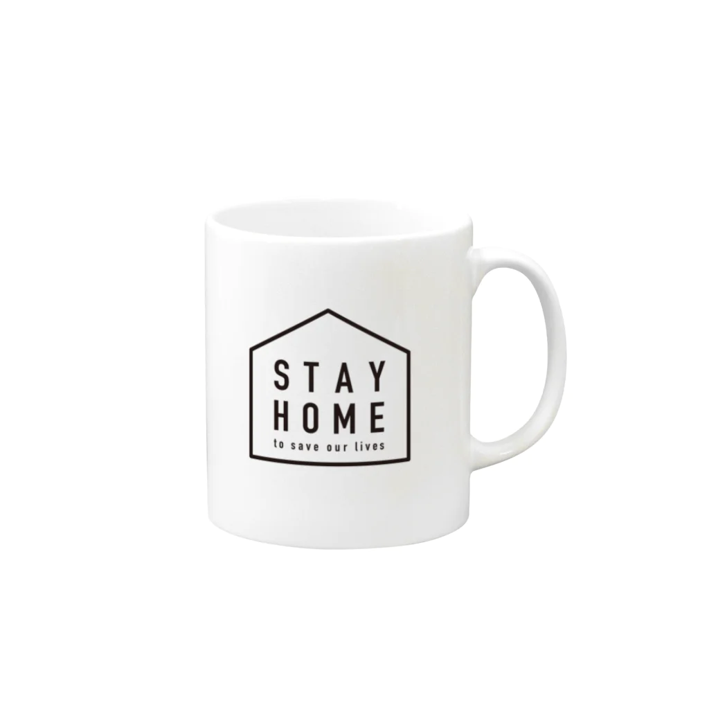 100sのSTAY HOME series Mug :right side of the handle