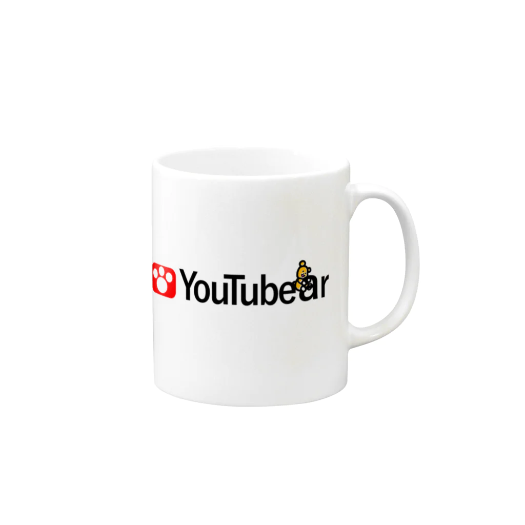 オリジナルデザインTシャツ　SMOKIN'のYouTubear Mug :right side of the handle