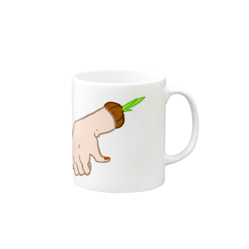 藤樹海の養分 Mug :right side of the handle