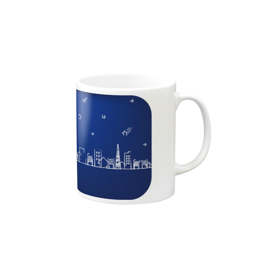 甘草亭の肉食ウサギ Mug :right side of the handle