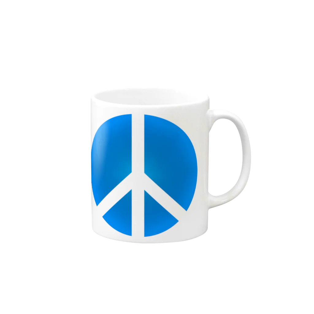 AURA_HYSTERICAのPeace_Symbol Mug :right side of the handle