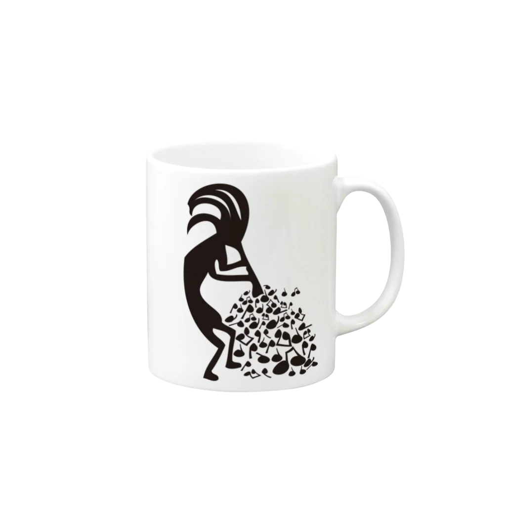 AURA_HYSTERICAのPetroglyph Mug :right side of the handle