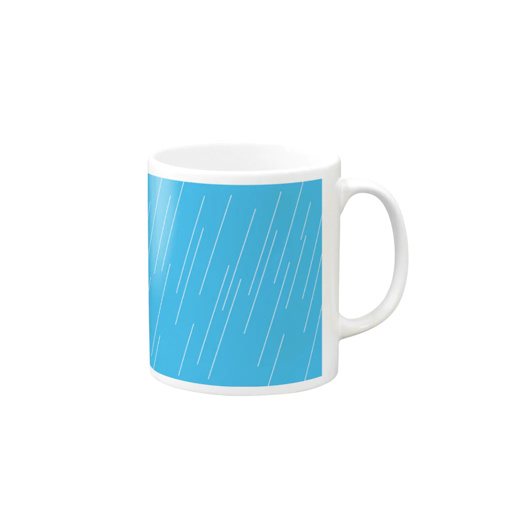 ユニコーンの雨の日 Mug :right side of the handle