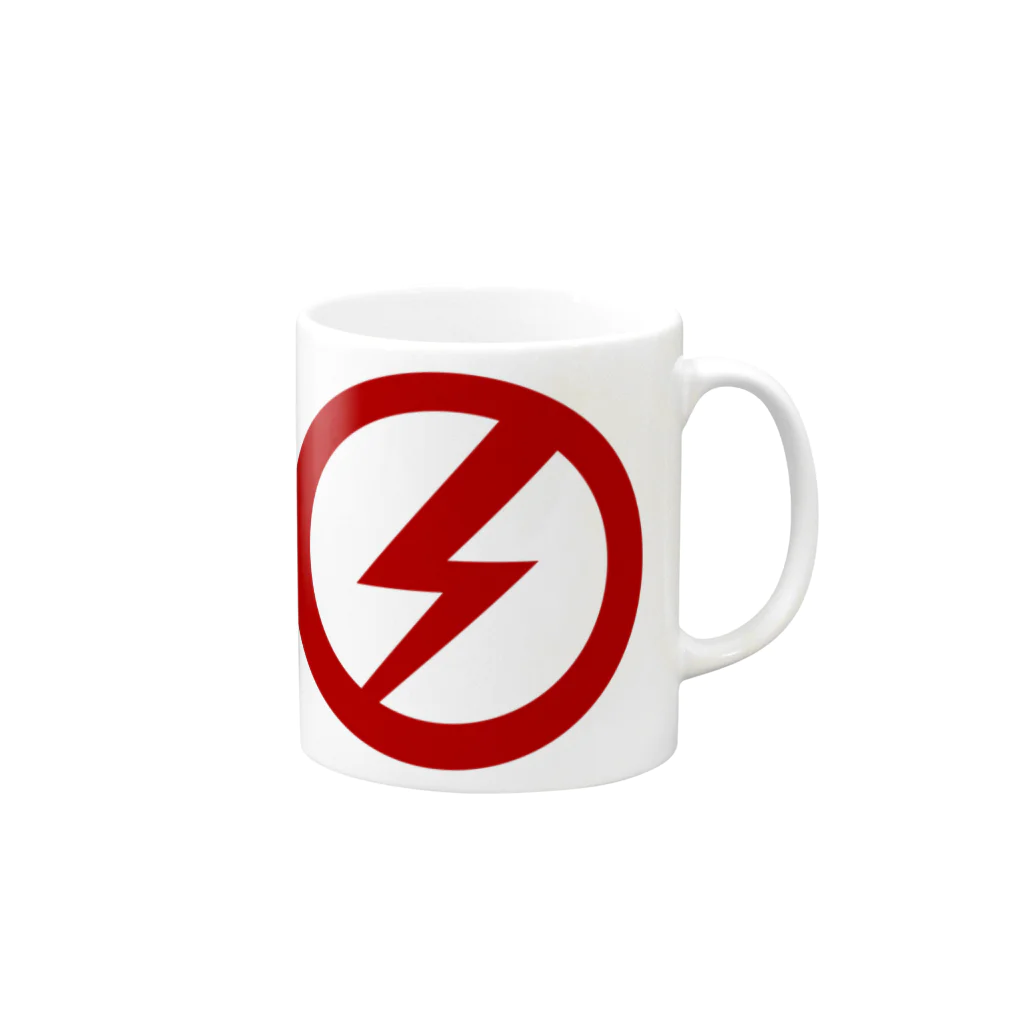 AURA_HYSTERICAのLightning Mug :right side of the handle