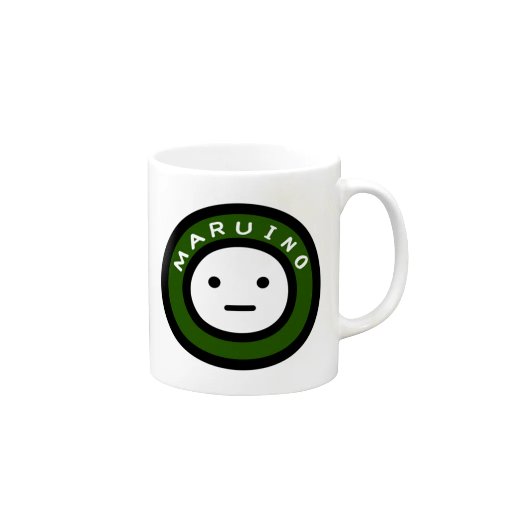 mame&coのまるいののマグカップ Mug :right side of the handle