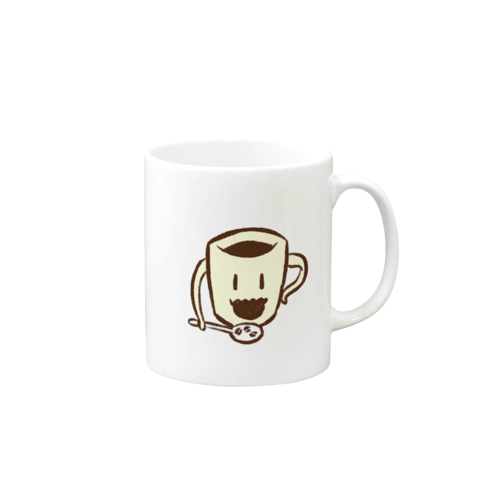 Leonpepepeの自分で作ってくれるコーヒーマグカップ Mug :right side of the handle