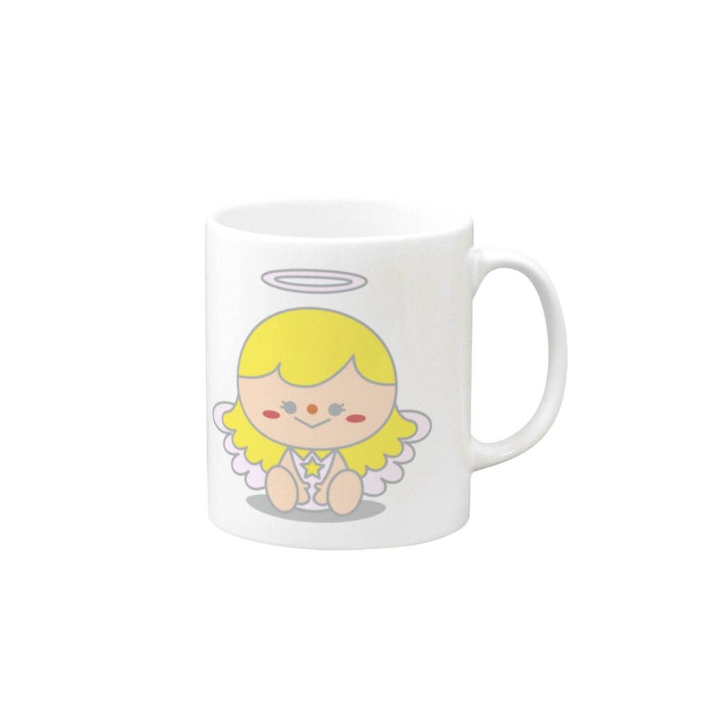 rainbow7の大天使ジョフィエルちゃん Mug :right side of the handle