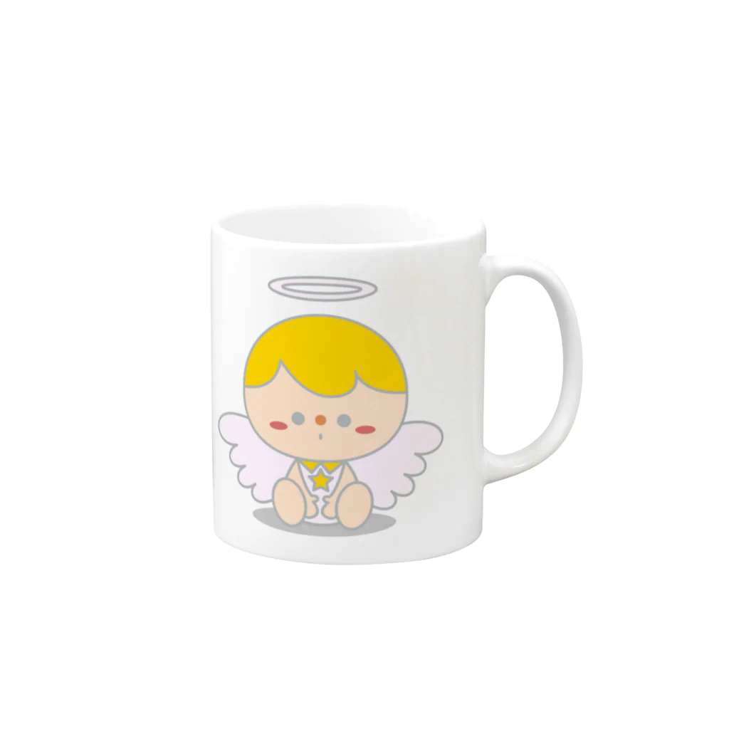 rainbow7の大天使ウリエルちゃん Mug :right side of the handle