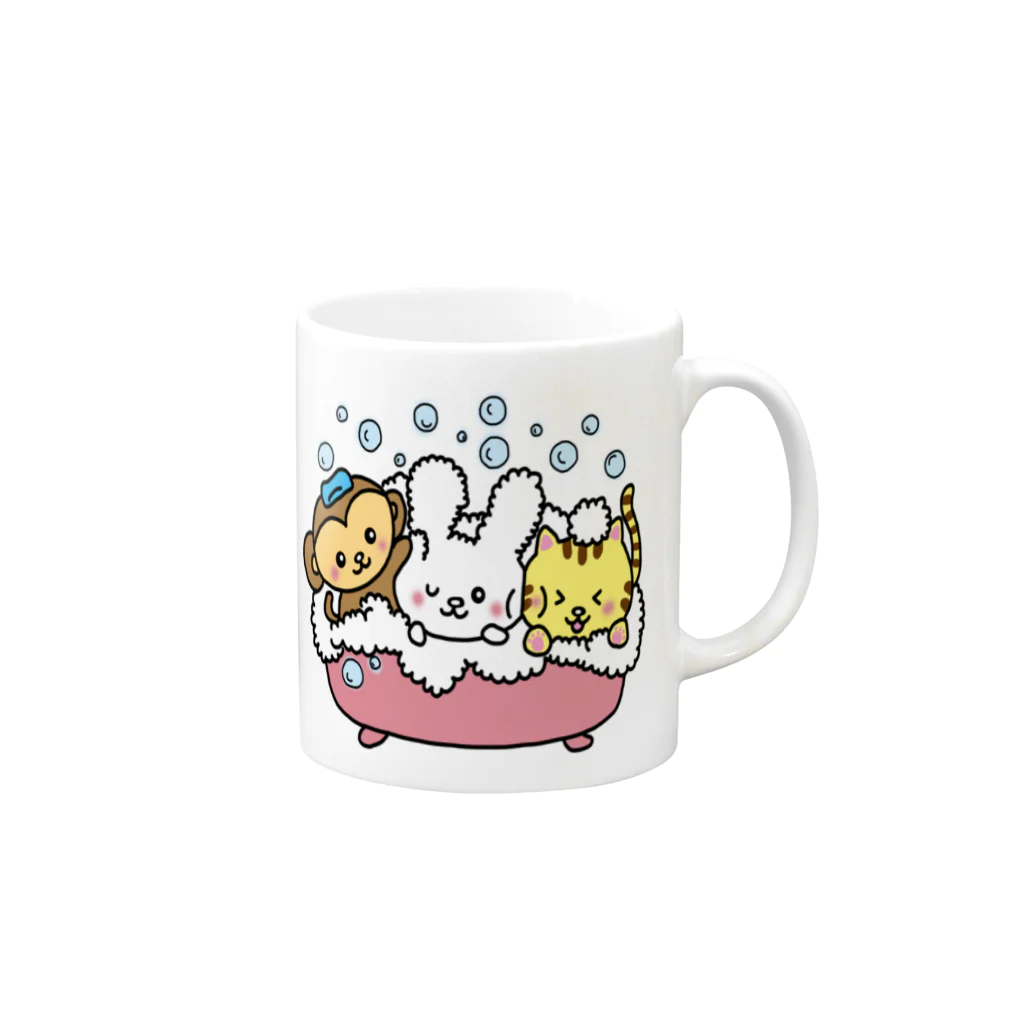 Natsumin@LINEスタンプ販売中のピコピコうさたん（うさぎの妖精） Mug :right side of the handle