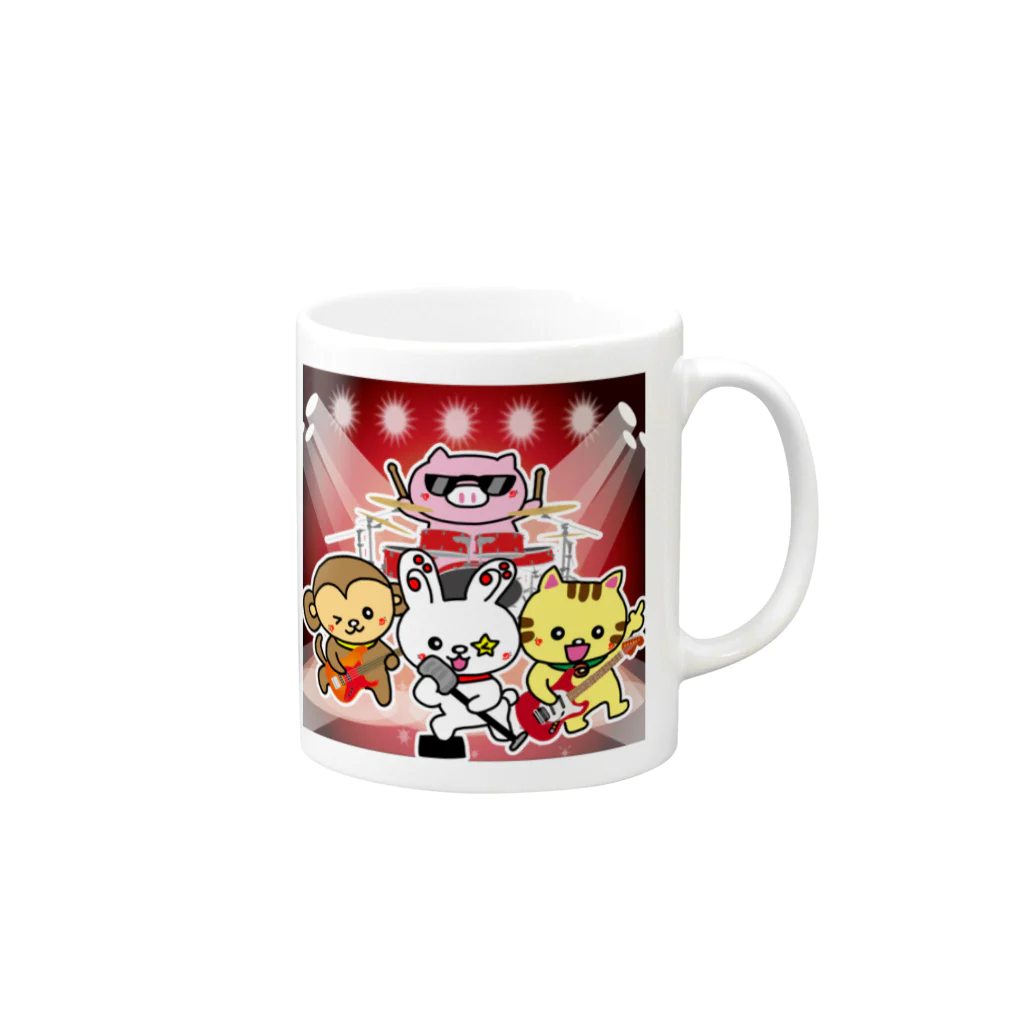 Natsumin@LINEスタンプ販売中のピコピコうさたん（うさぎの妖精） Mug :right side of the handle