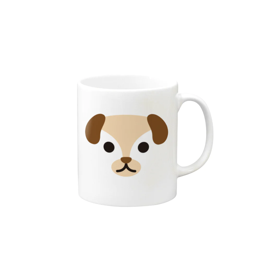 フォーヴァの干支アップ-戌-animal up-アニマルアップ- Mug :right side of the handle