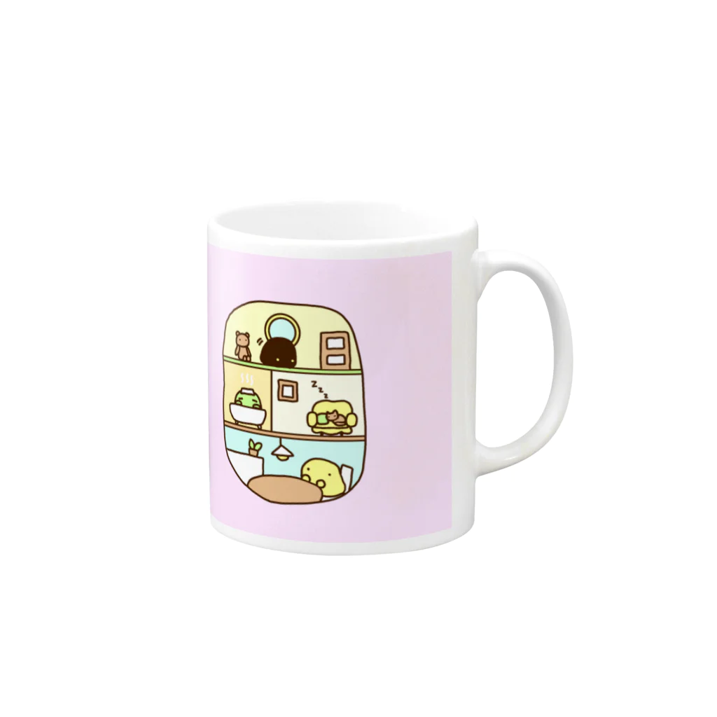 リコペマの部屋：ほのぼの Mug :right side of the handle