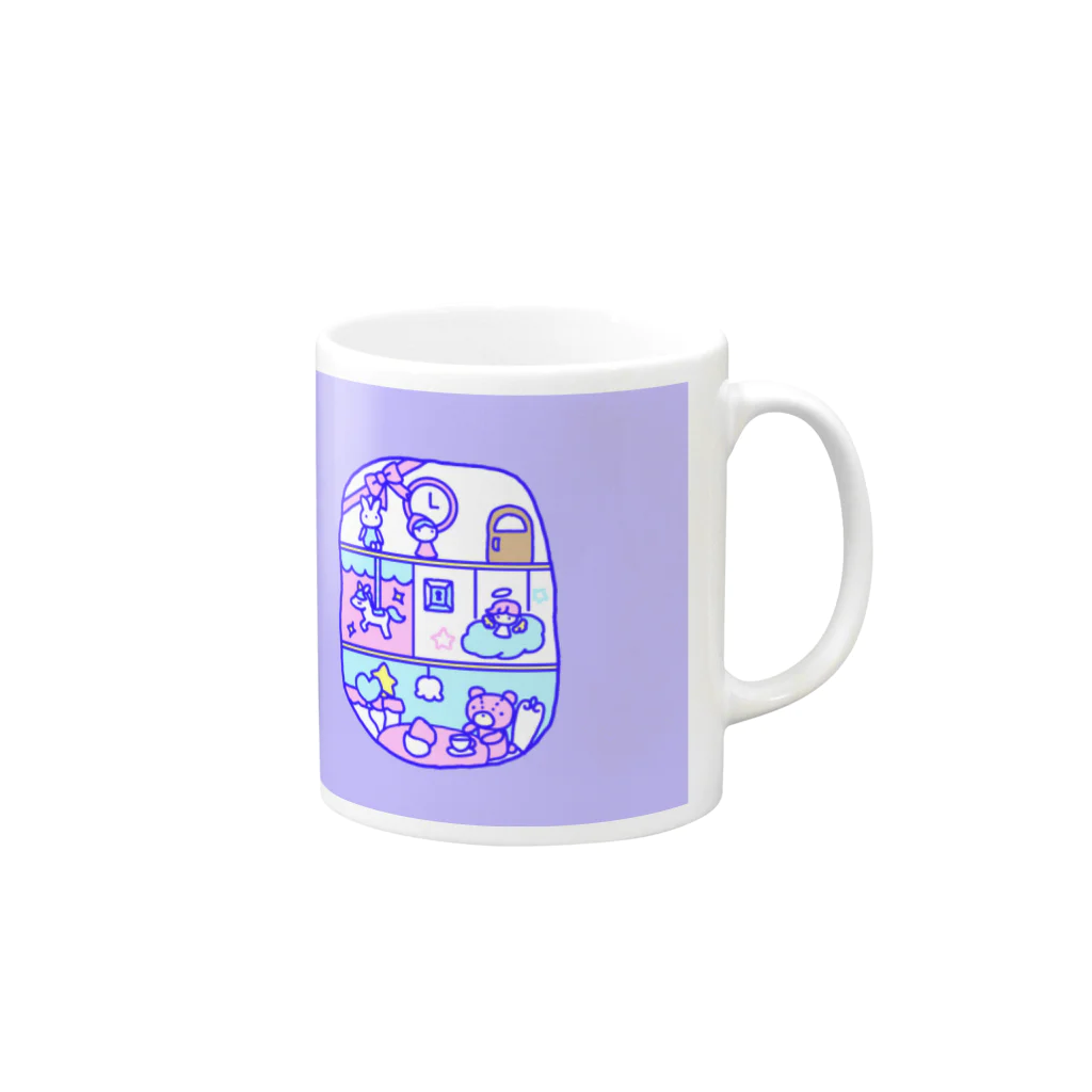 リコペマの部屋：ゆめのなか Mug :right side of the handle