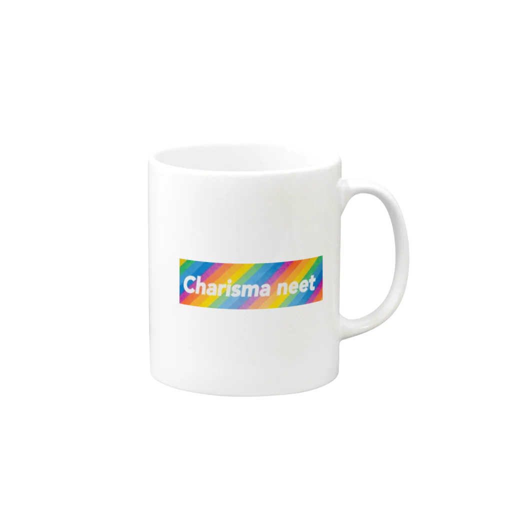 カリスマニートのCharisma neet レインボーボックス Mug :right side of the handle