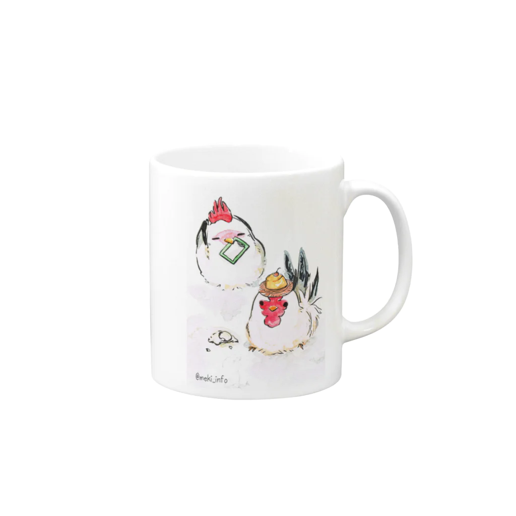 Robin.のCGN・チャボ Mug :right side of the handle