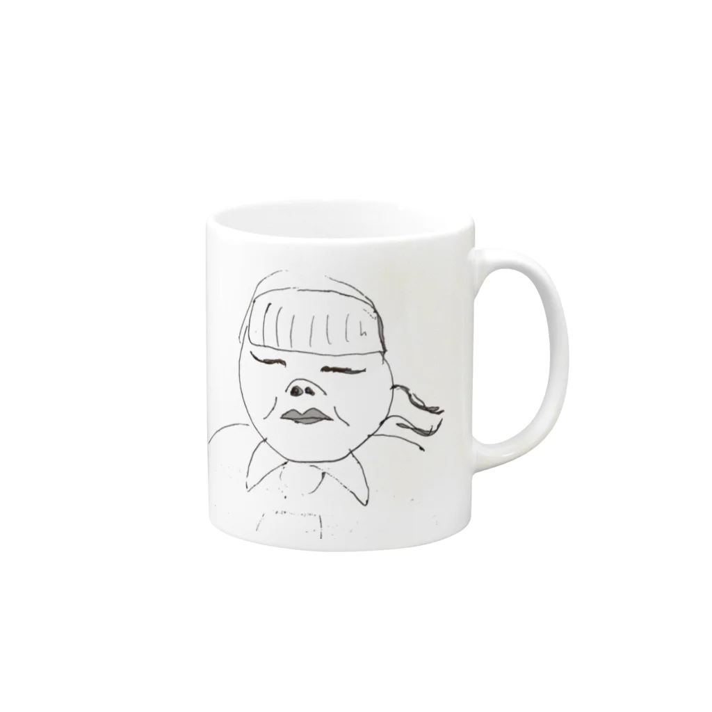 マルのあんりちゃん Mug :right side of the handle