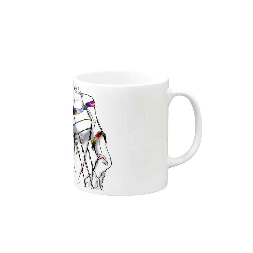 ルイフの一号店のオリジナル Mug :right side of the handle