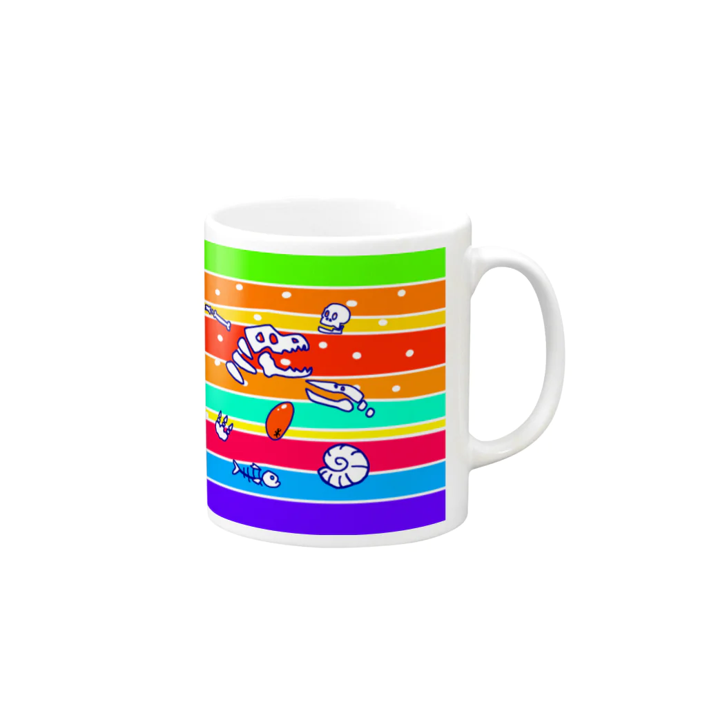 LIFE_is_a_JOKEの地層-A Mug :right side of the handle