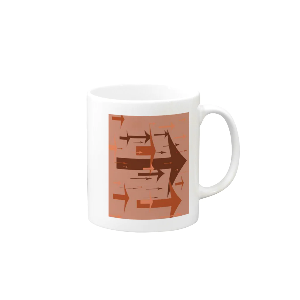 WAMI ARTのヤジルシ Mug :right side of the handle