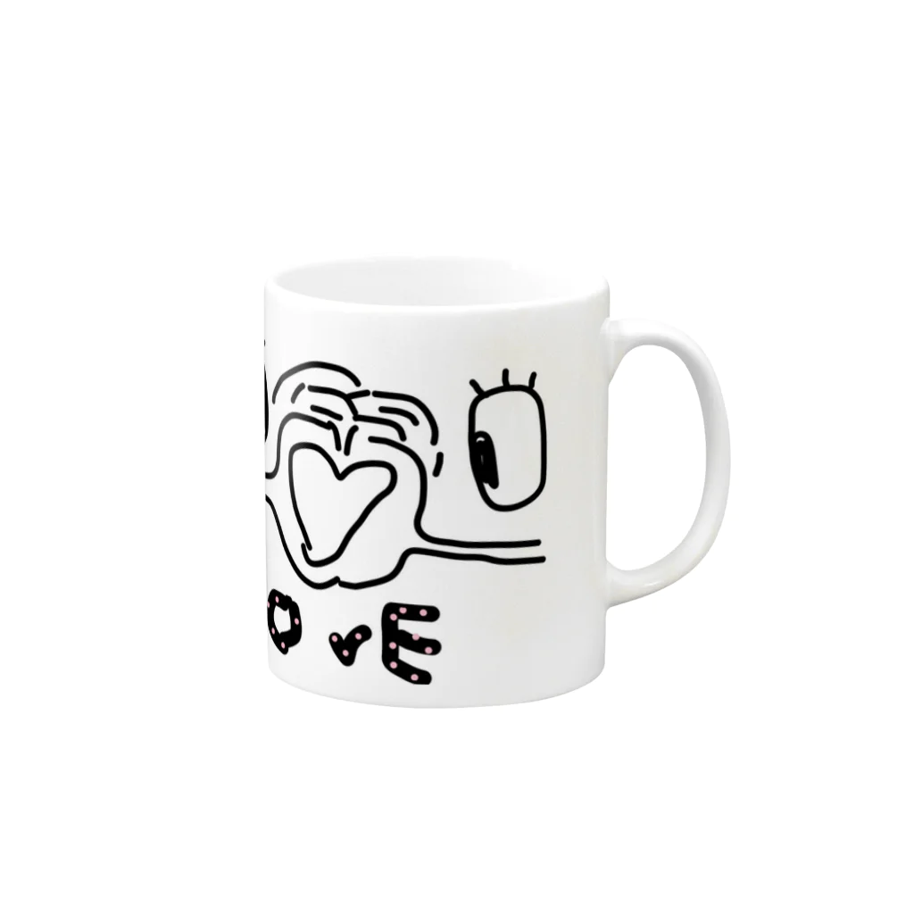 risbedのみんなに愛ヲ Mug :right side of the handle