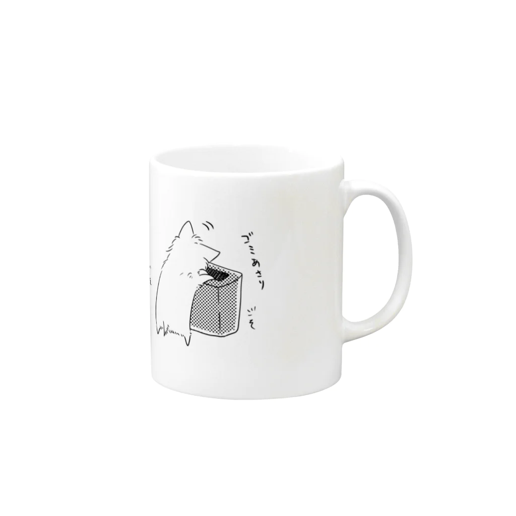 R&Mのゴミ箱をあさるよーきー Mug :right side of the handle