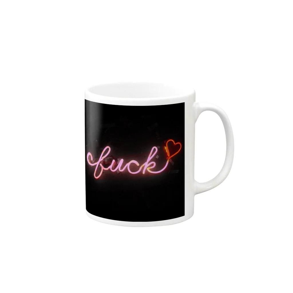 ゆりのFUCK HEART♡ Mug :right side of the handle