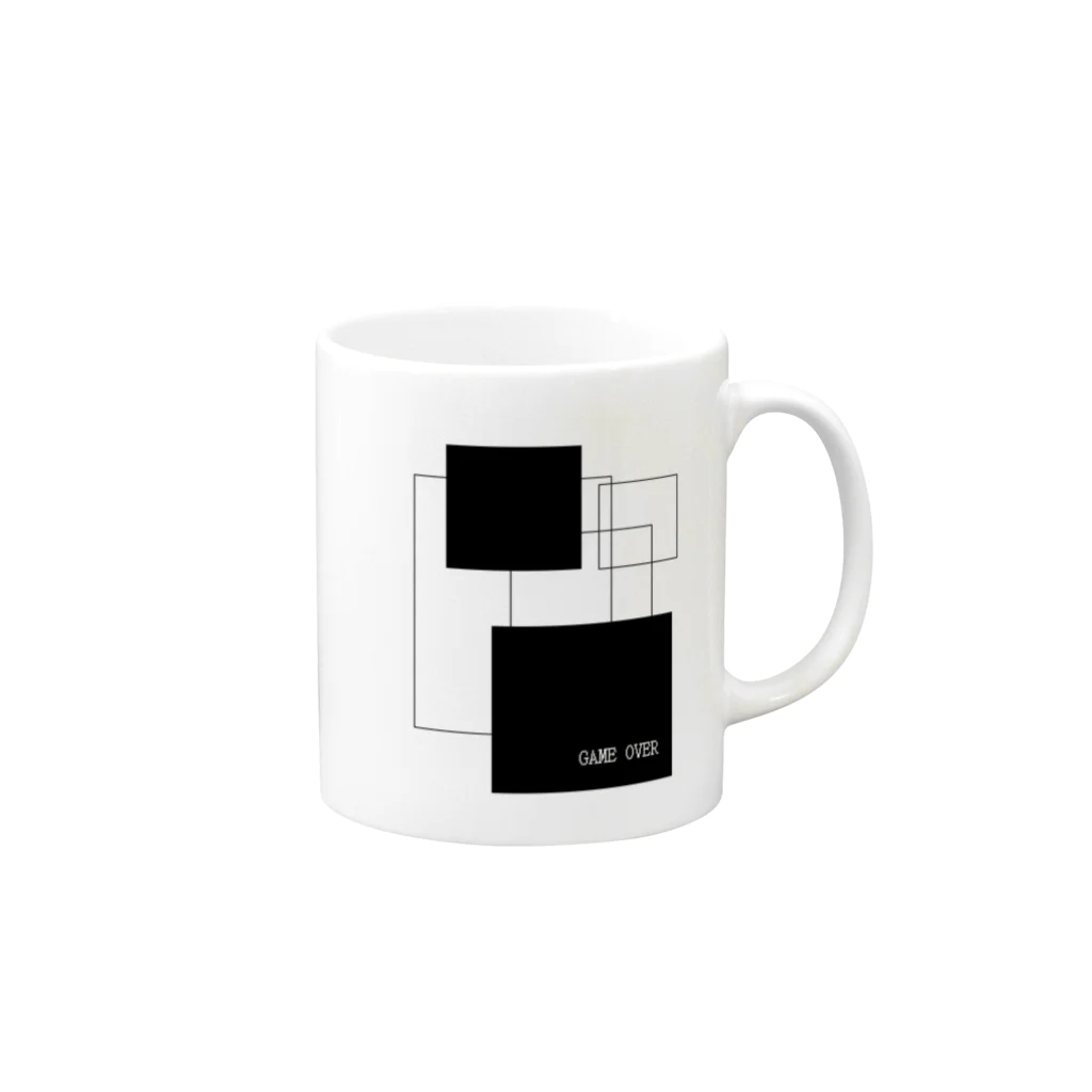 じゆうにのびのびのgame over Mug :right side of the handle