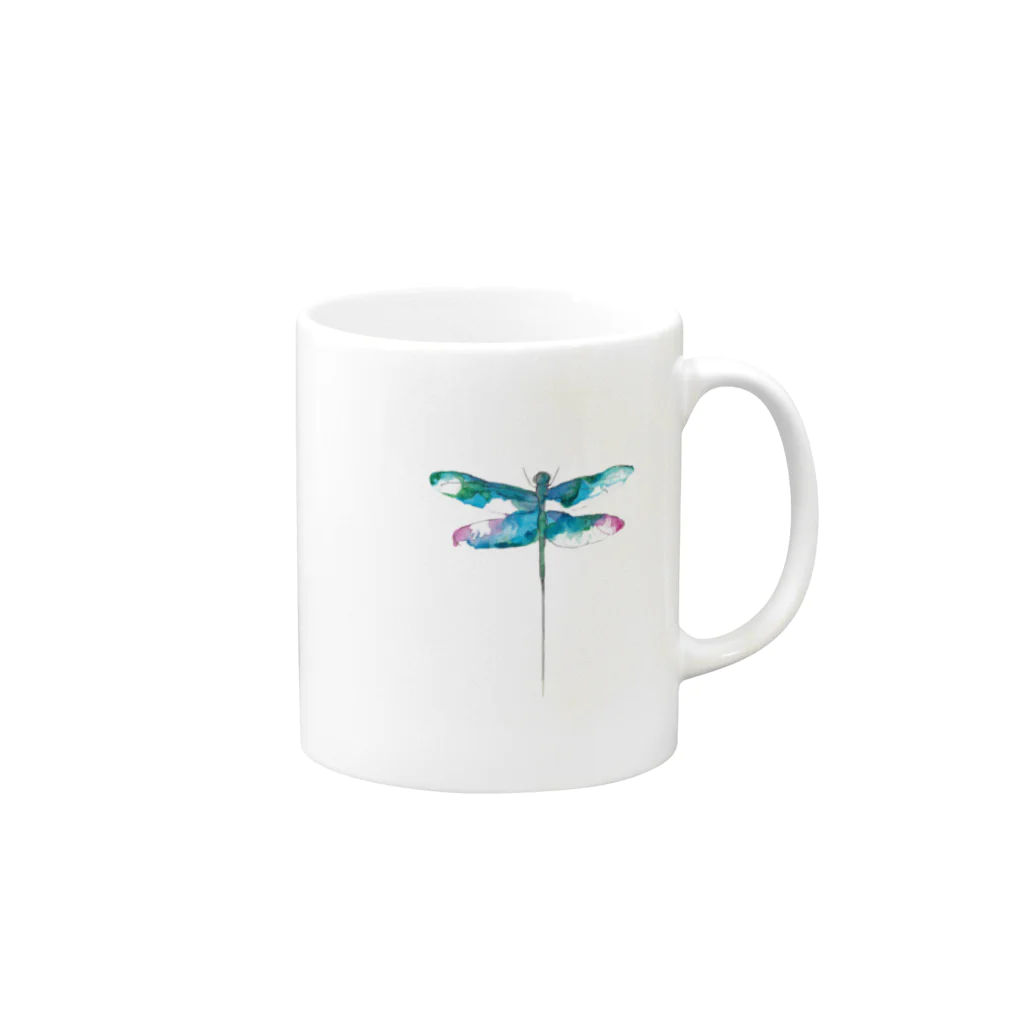 𝐈𝐤𝐞𝐝𝐚 𝐊𝐞𝐢𝐤𝐨のトンボ Mug :right side of the handle