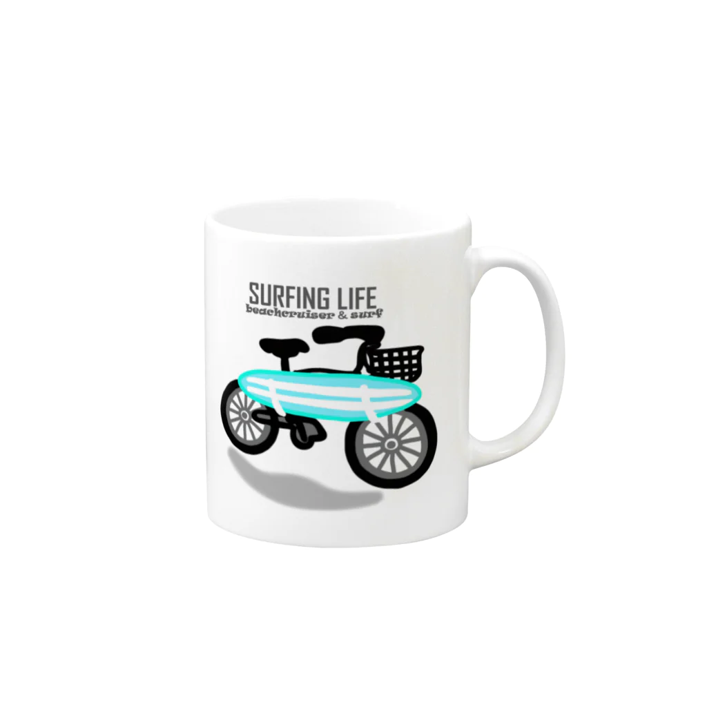 DESIGN SHOPのSURFING LIFE マグカップの取っ手の右面