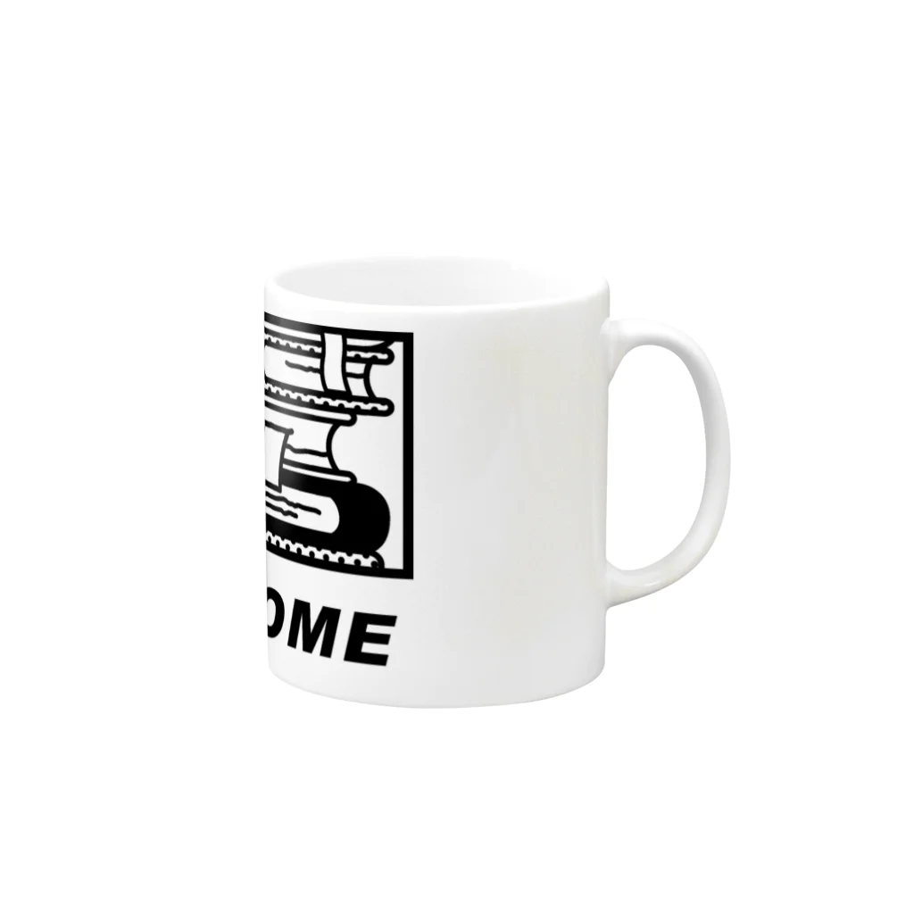 生き方見本市TOKAIのSTAY HOME Mug :right side of the handle