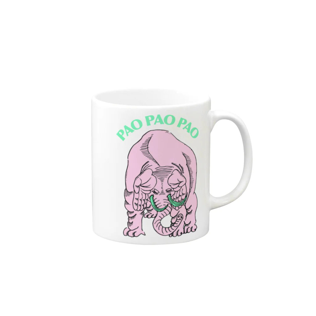 CherryOnMyMindのPAOPAOPAO neo Mug :right side of the handle