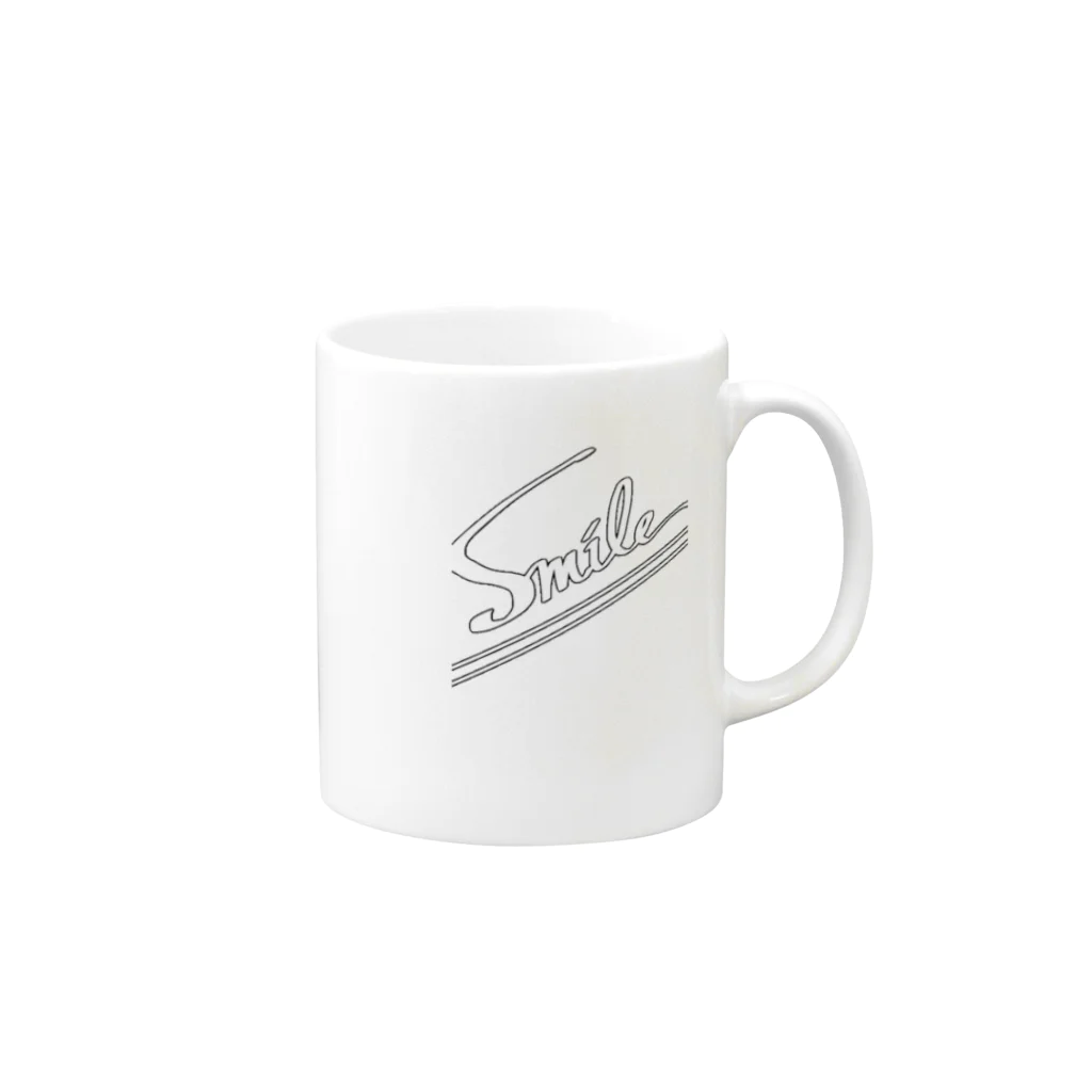 SmileのSmileグッズ Mug :right side of the handle