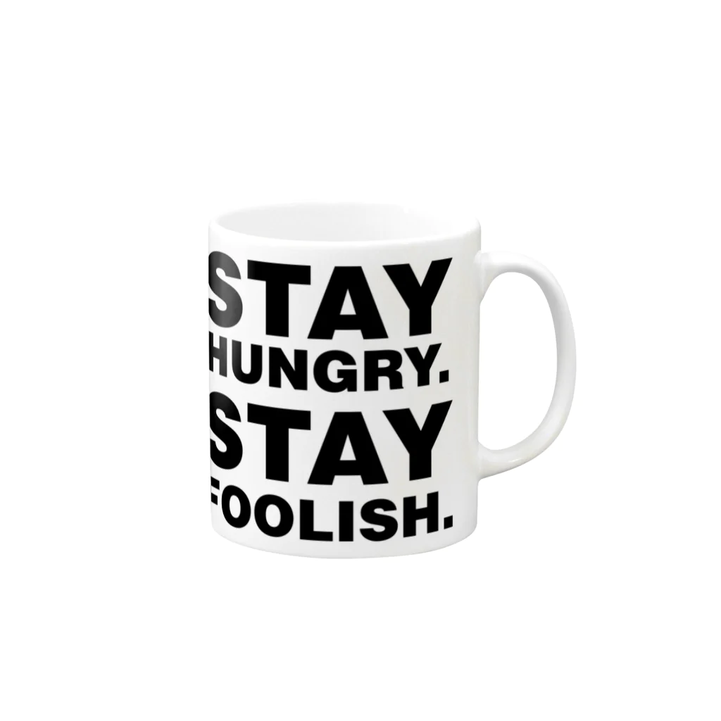 AURA_HYSTERICAのStay Hungry. Stay Foolish. マグカップの取っ手の右面