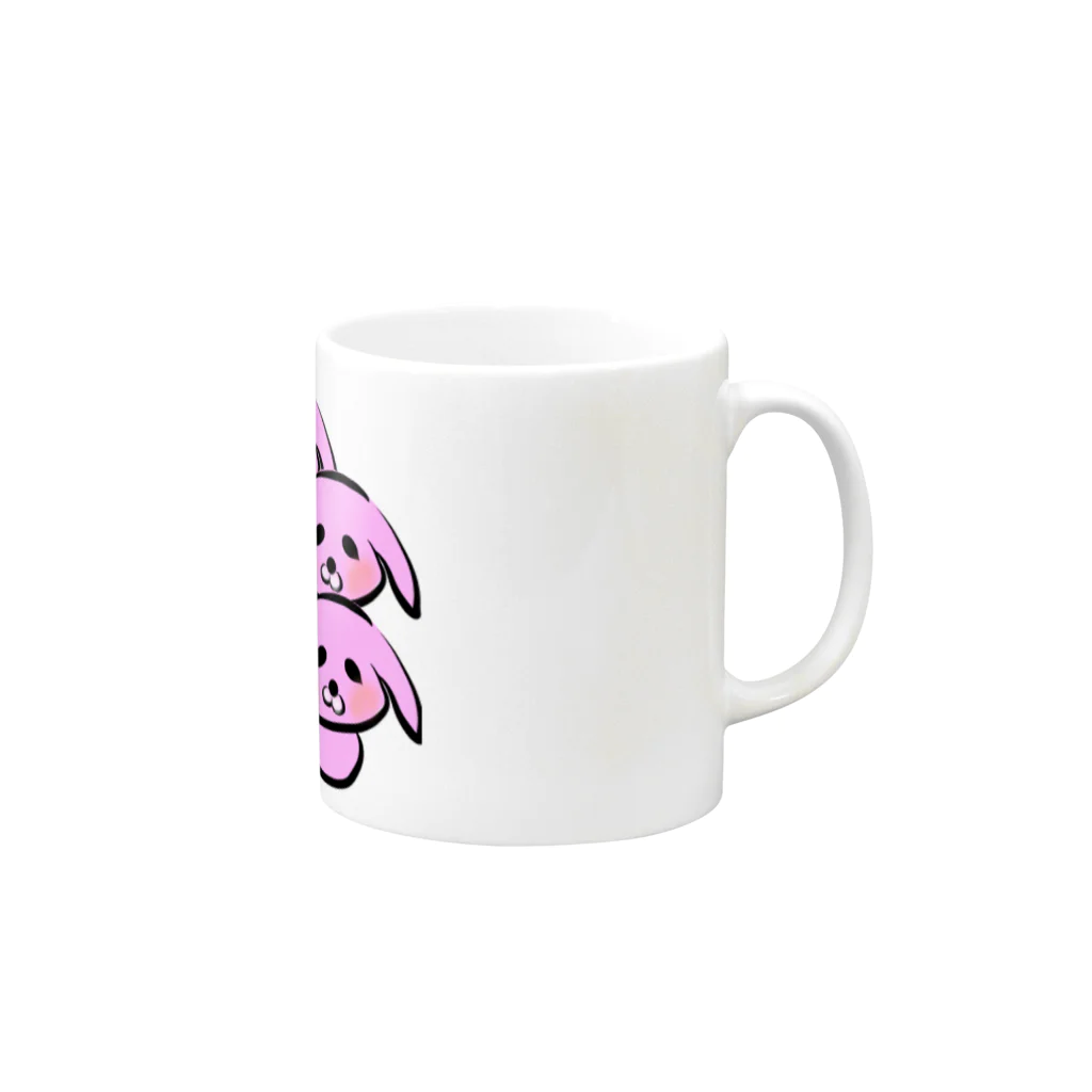 D24 ONLINE STOREのウサギ隊 Mug :right side of the handle