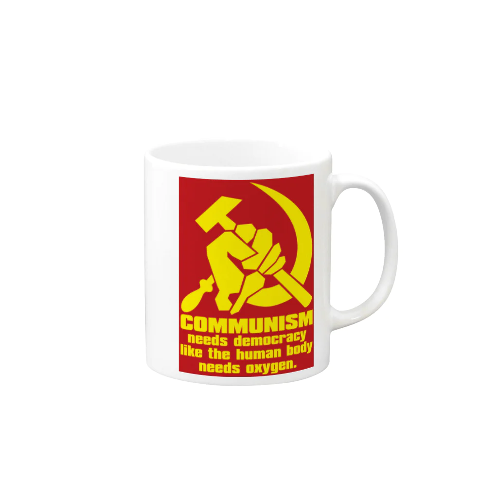 AURA_HYSTERICAのCOMMUNISM マグカップの取っ手の右面