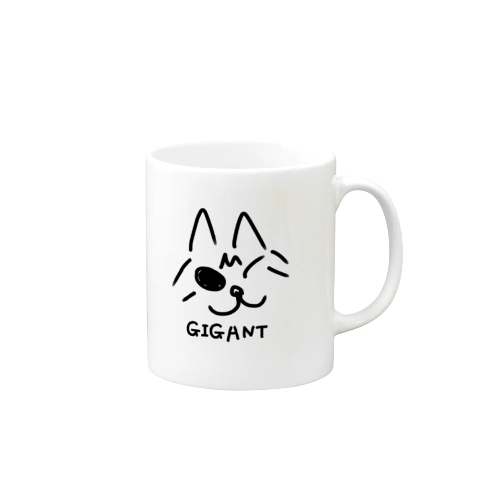 GIGANTめめのGIGANTめめ！めめちゃん応援グッズ Mug :right side of the handle