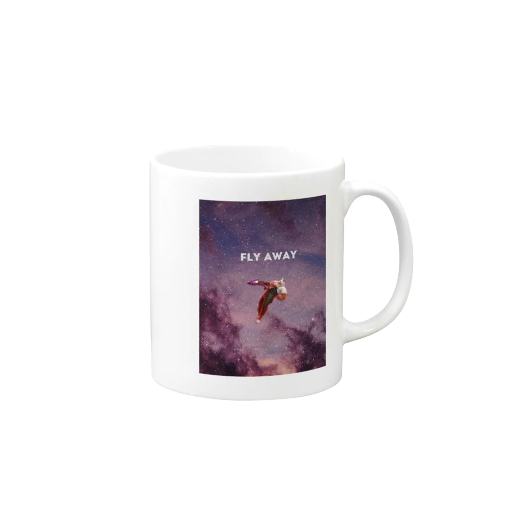 AIEL(あいえる)@game運命の刃の近所の人 Fly away Mug :right side of the handle