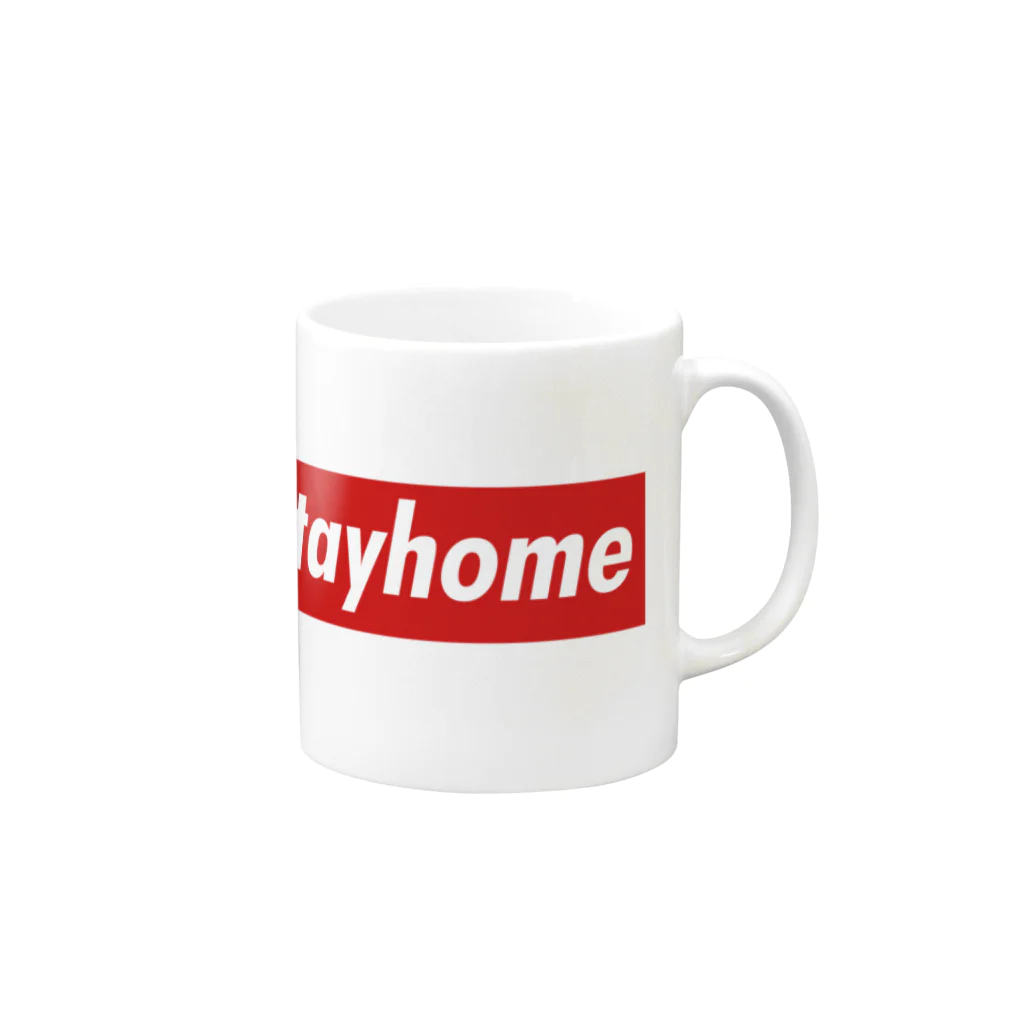 近藤商店湘南支店のStayhome BOXロゴシリーズ Mug :right side of the handle