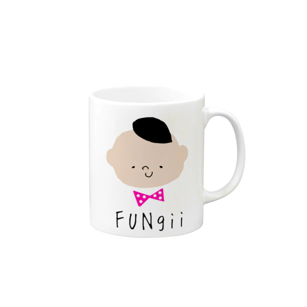 モーのFUNgii Mug :right side of the handle