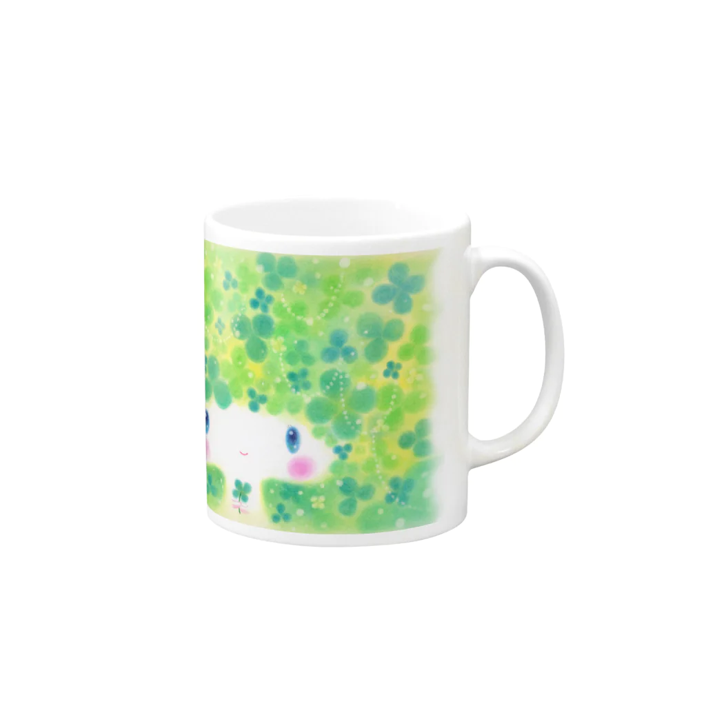 わたわたのおみせのクローバー姫 Mug :right side of the handle