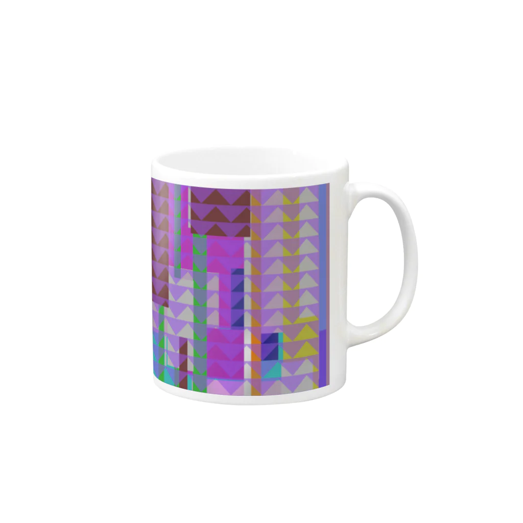 Growsea(グロウシー）のcolorful bill Mug :right side of the handle