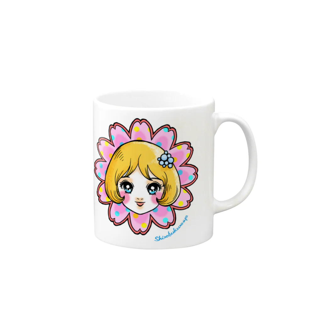 白ふくろう舎の花少女２ Mug :right side of the handle