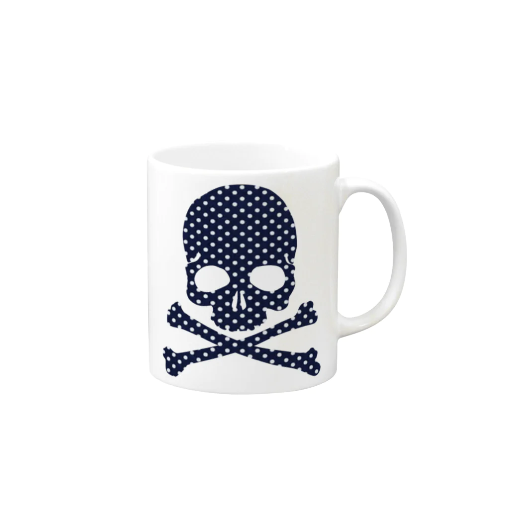 handsupのスカルマリン Mug :right side of the handle