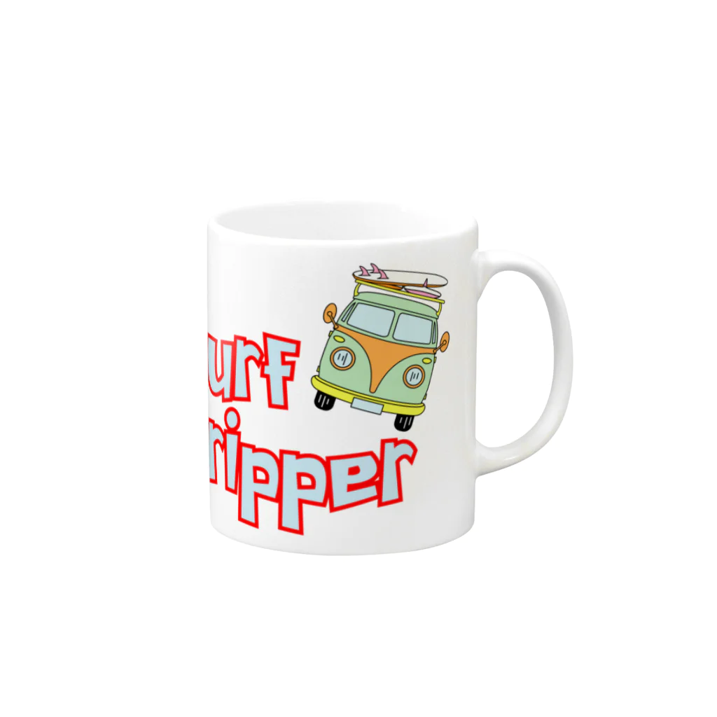 LOFT KEITHのサーフトリップ！ Mug :right side of the handle