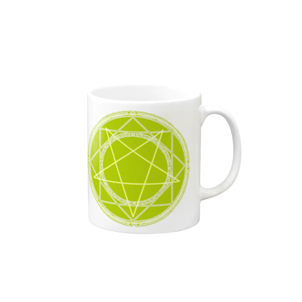 AURA_HYSTERICAのMAGIC_CIRCLE Mug :right side of the handle